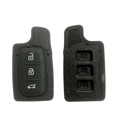 BOUTONS CAOUTCHOUC ADAPTABLES POUR DACIA/ RENAULT 3 BOUTONS CLE RETRACTABLE