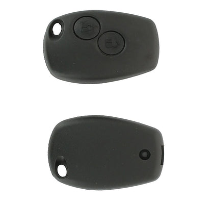 COQUE CLE ADAPTABLE RENAULT 2 BOUTONS LAME CRANTEE FIXE
