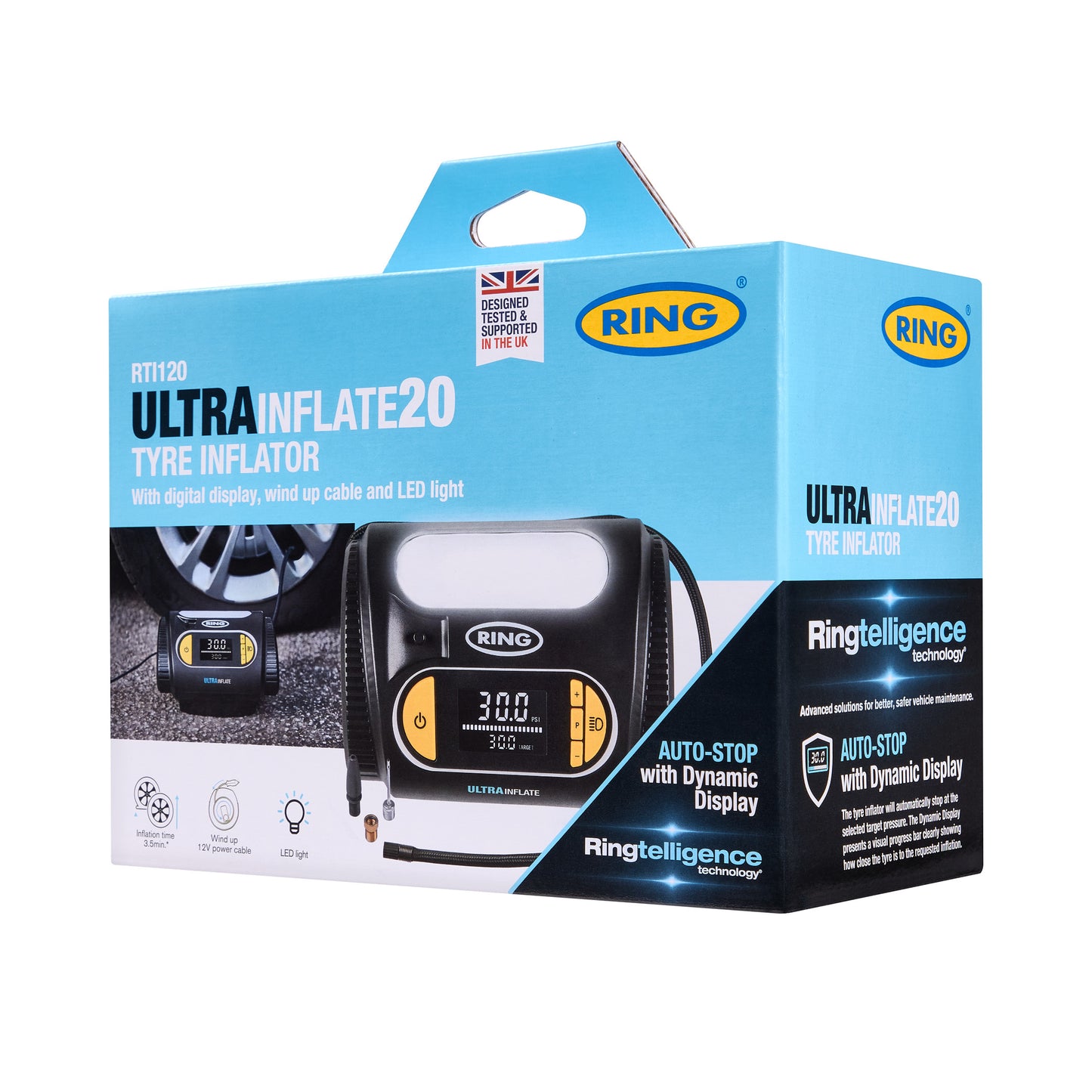 COMPRESSEUR D'AIR DIGITAL 12V RING