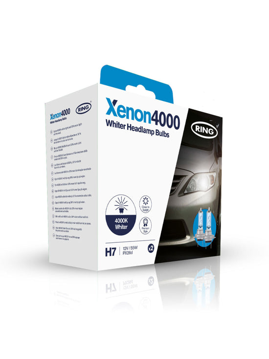 2 AMPOULES H7 12V 55W PX26D XENON4000 (BLISTER) RING