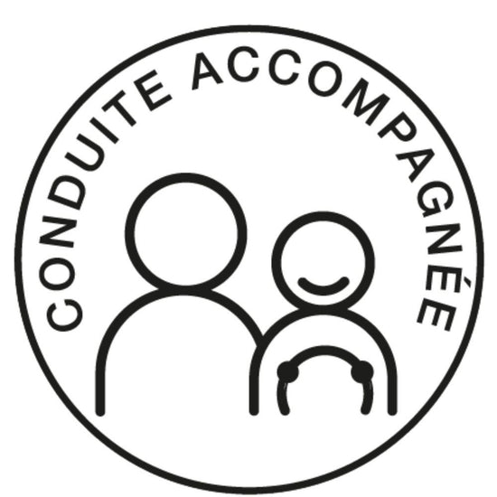 DISQUE MAGNETIQUE "CONDUITE ACCOMPAGNEE" Ø 15 CM