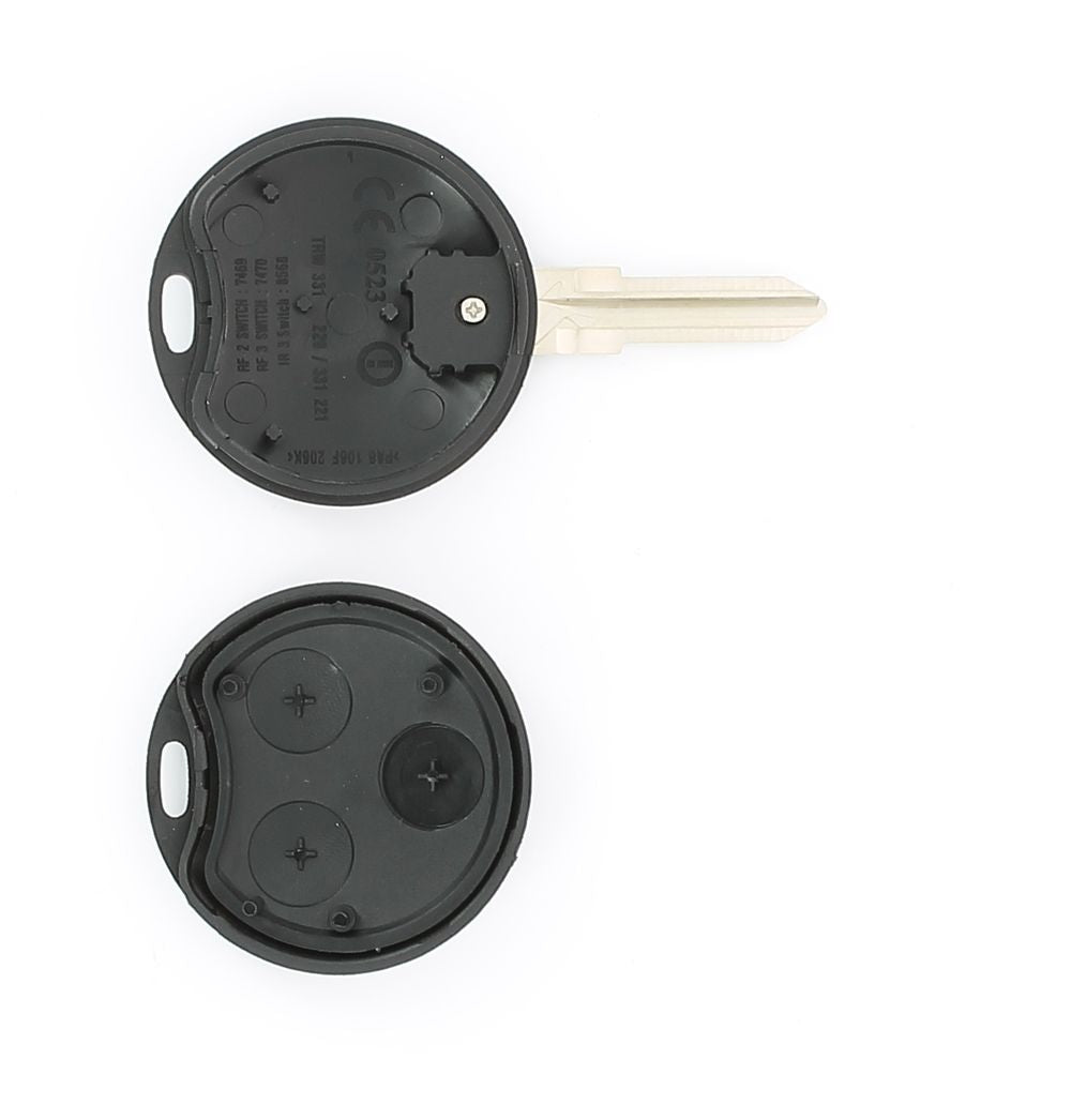 COQUE CLE ADAPTABLE SMART 3 BOUTONS LAME CRANTEE FIXE