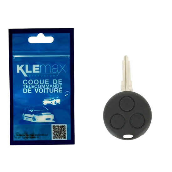 COQUE CLE ADAPTABLE SMART 3 BOUTONS LAME CRANTEE FIXE