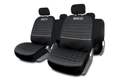 JEU DE HOUSSES COMPLET LAZIO SPARCO NOIR/ GRIS