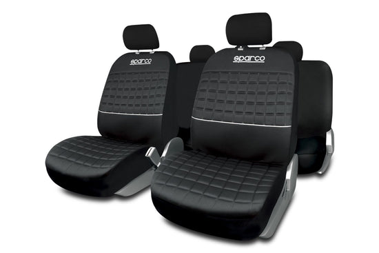 JEU DE HOUSSES COMPLET LAZIO SPARCO NOIR/ GRIS