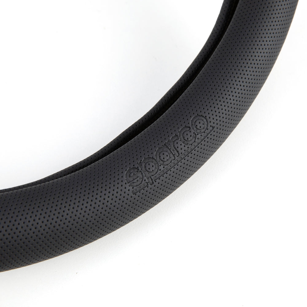 COUVRE VOLANT NOIR SPARCO AVEC BAGUE CENTRALE