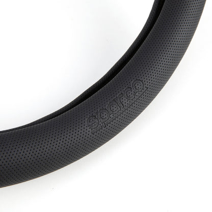 COUVRE VOLANT NOIR SPARCO AVEC BAGUE CENTRALE