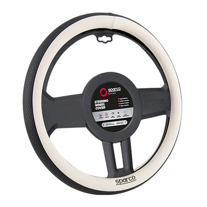 COUVRE VOLANT NOIR/ BLANC SPARCO ASPECT ORIGINE z