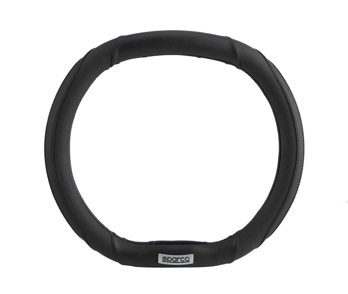 COUVRE VOLANT DOUBLE MEPLAT SPARCO NOIR