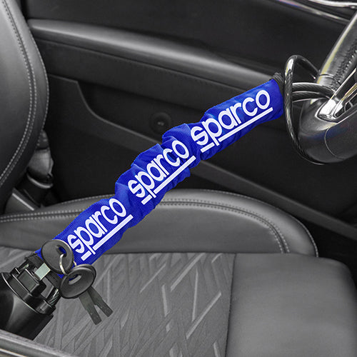 CABLE ANTIVOL SPARCO BLOQUE VOLANT VERS CEINTURE z