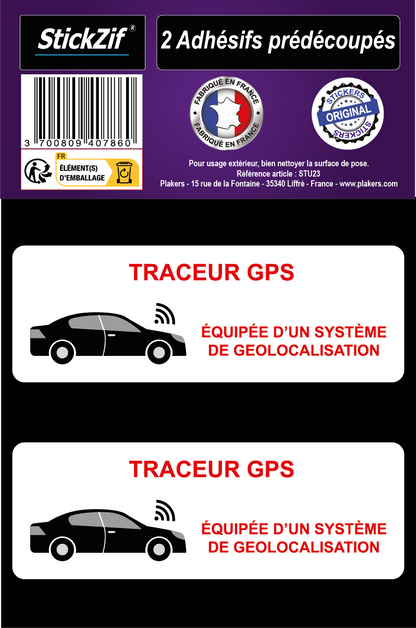 AUTOCOLLANT "TRACEUR GPS" X 2