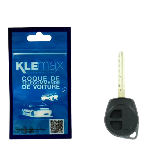 COQUE CLE ADAPTABLE SUZUKI 2 BOUTONS LAME CRANTEE FIXE