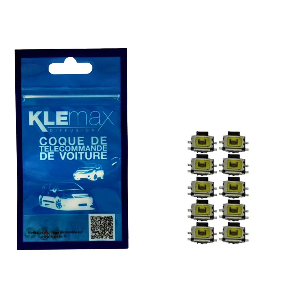 10 SWITCH BOUTON 2 BROCHES SWC8