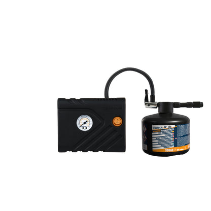 KIT ANTI-CREVAISON 300ML INJECTION SEMI AUTOMATIQUE BOUTEILLE RIGIDE AVEC COMPRESSEUR TERRA S
