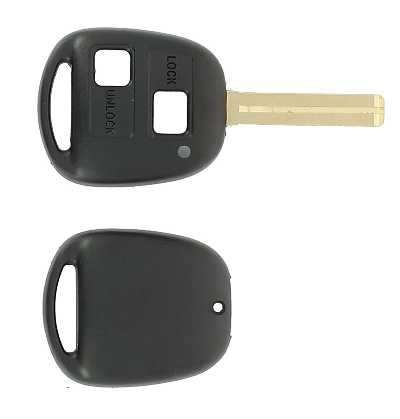 COQUE CLE ADAPTABLE POUR TOYOTA 2 BOUTONS LAME FRAISEE KEYSKAR