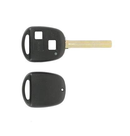 COQUE CLE ADAPTABLE TOYOTA 2 BOUTONS LAME FRAISEE FIXE