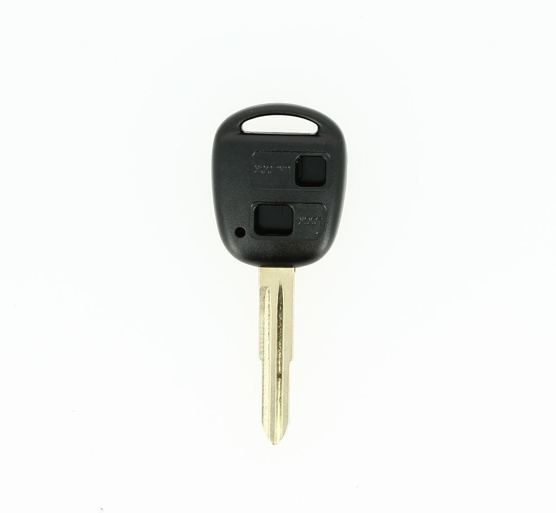 COQUE CLE ADAPTABLE TOYOTA 2 BOUTONS LAME CRANTEE FIXE