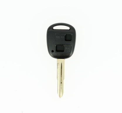 COQUE CLE ADAPTABLE TOYOTA 2 BOUTONS LAME CRANTEE FIXE