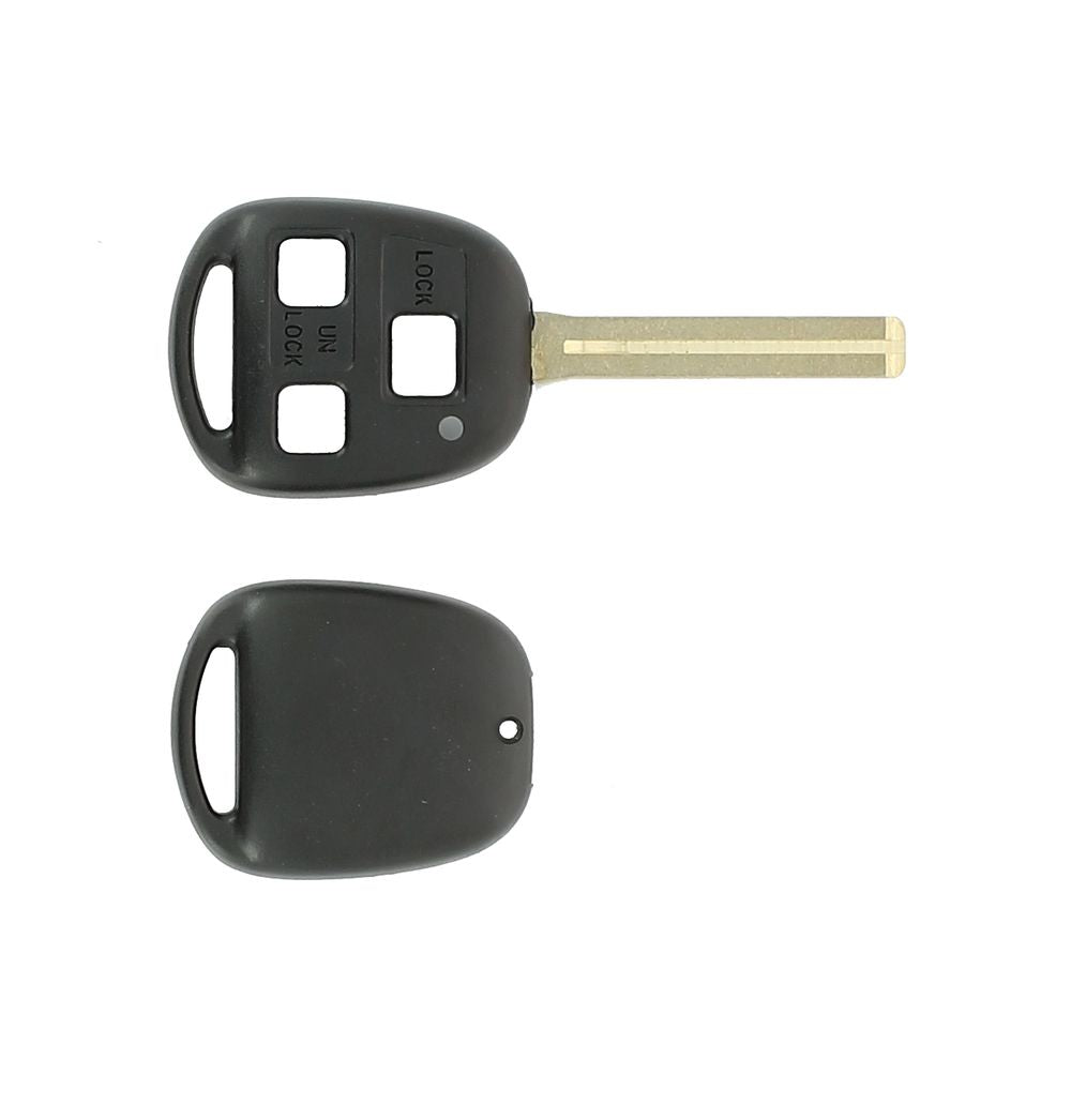 COQUE CLE ADAPTABLE TOYOTA 3 BOUTONS LAME FRAISEE FIXE