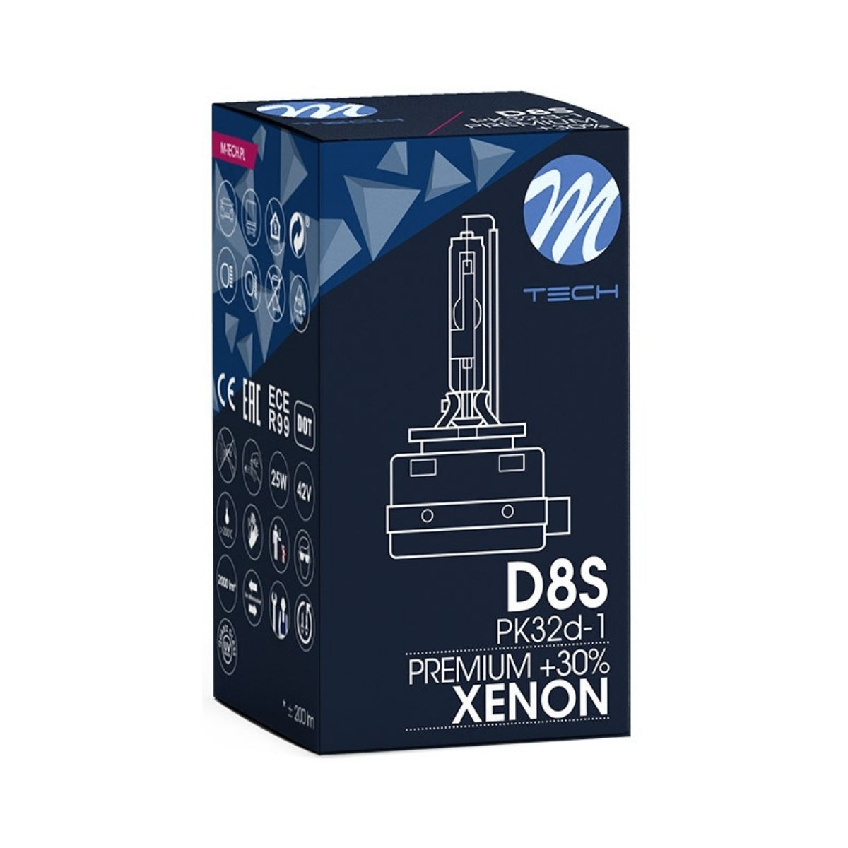 1 AMPOULE D8S 4300K 25W +30% CE (BOITE)