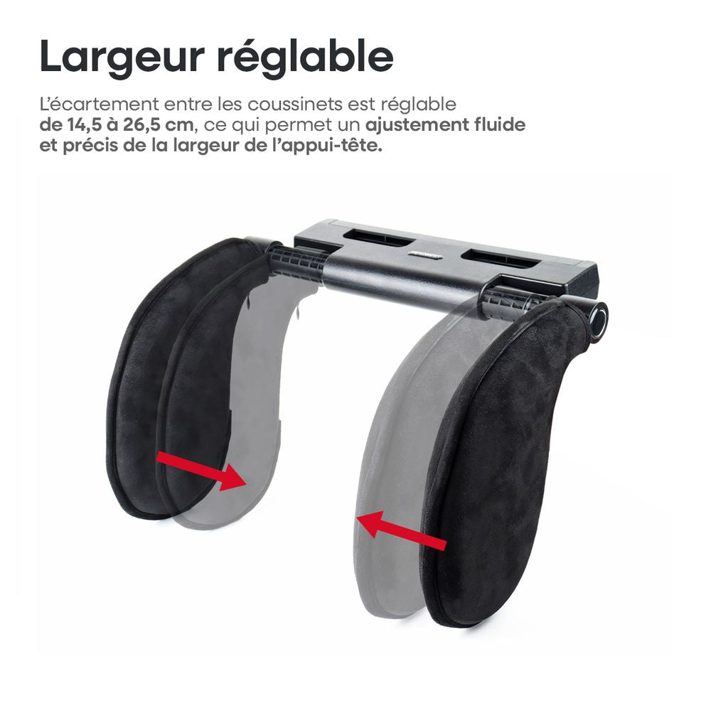 REPOSE-TETE TISSU NOIR AMIO
