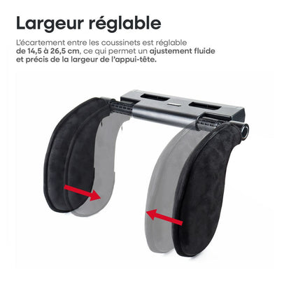 REPOSE-TETE TISSU NOIR AMIO