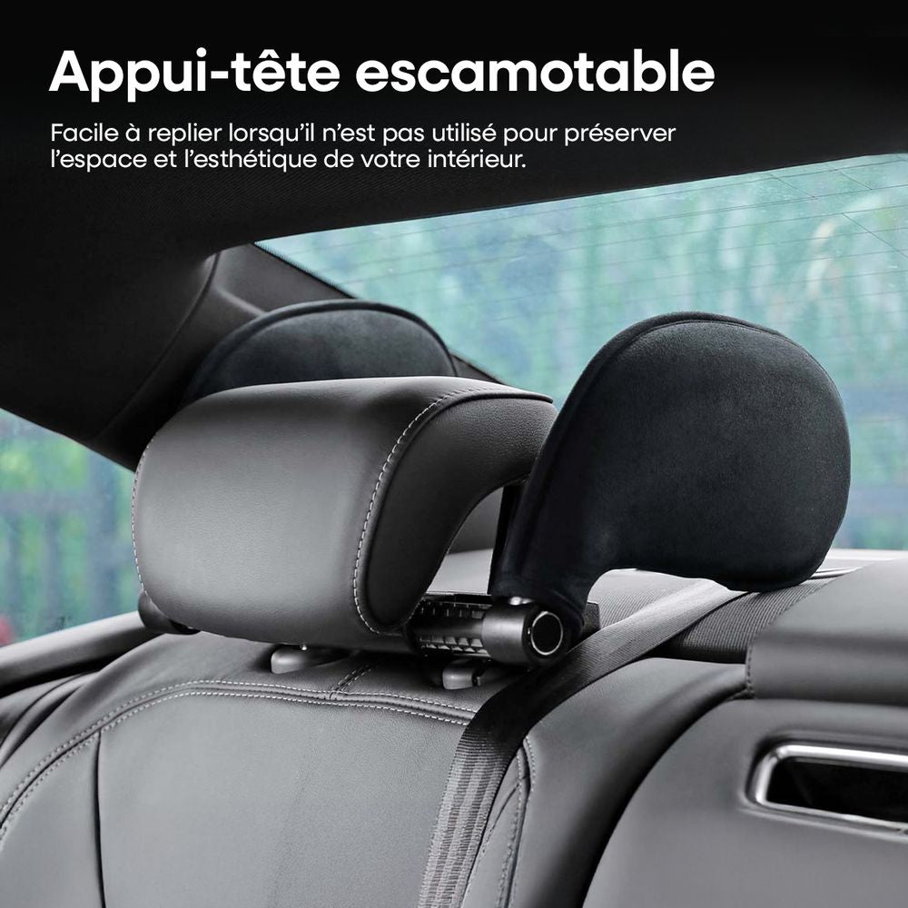 REPOSE-TETE TISSU NOIR AMIO