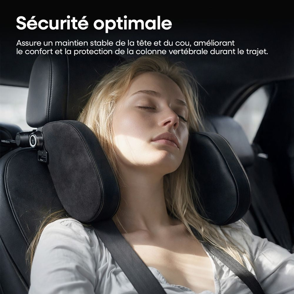REPOSE-TETE TISSU NOIR AMIO