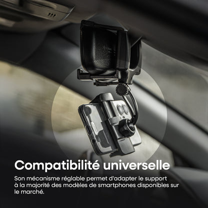 SUPPORT DE TELEPHONE RABATTABLE SUR RETROVISEUR AMIO