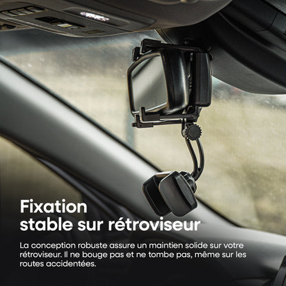 SUPPORT DE TELEPHONE RABATTABLE SUR RETROVISEUR AMIO