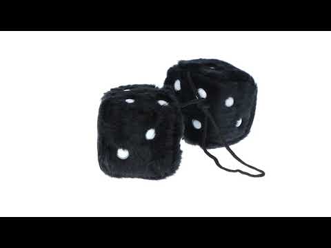 DES EN PELUCHE NOIR X 2