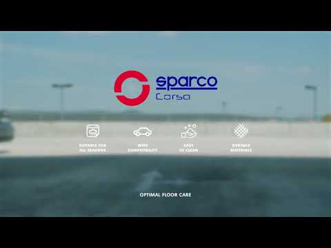 JEU DE 4 TAPIS PVC SPARCO GRIS/ BLEU