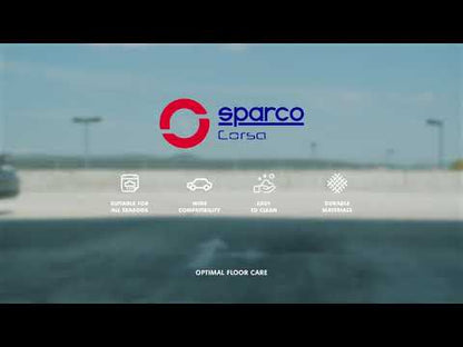 JEU DE 4 TAPIS PVC SPARCO GRIS/ BLEU