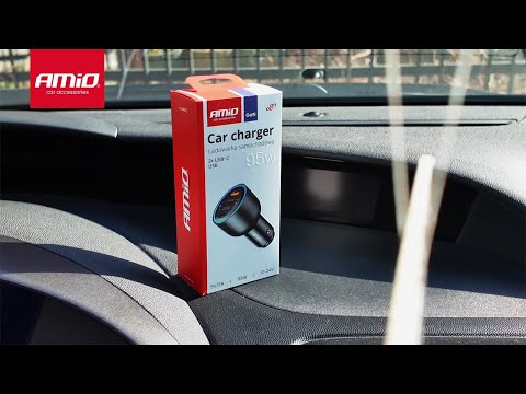 CHARGEUR DE TELEPHONE 95W 2XUSB-C + USB-A 12/24V AMIO