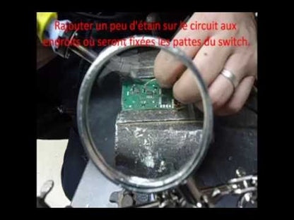 10 SWITCH BOUTON 4 BROCHES SWC9