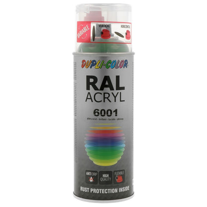 PEINTURE ACRYL RAL6001 VERT EMERAUDE BRILLANT 400ML DUPLI COLOR