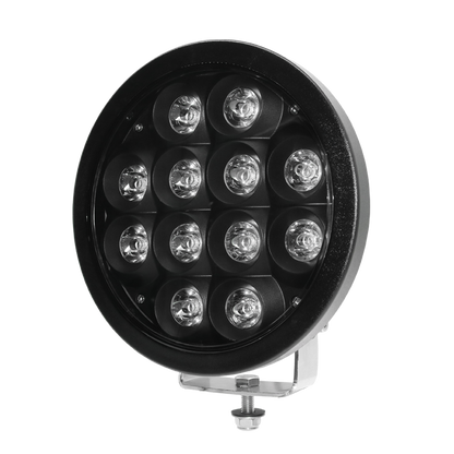 PROJECTEUR LONGUE PORTEE LED CREE ROND - 72W 12-32V NOIR 230mm