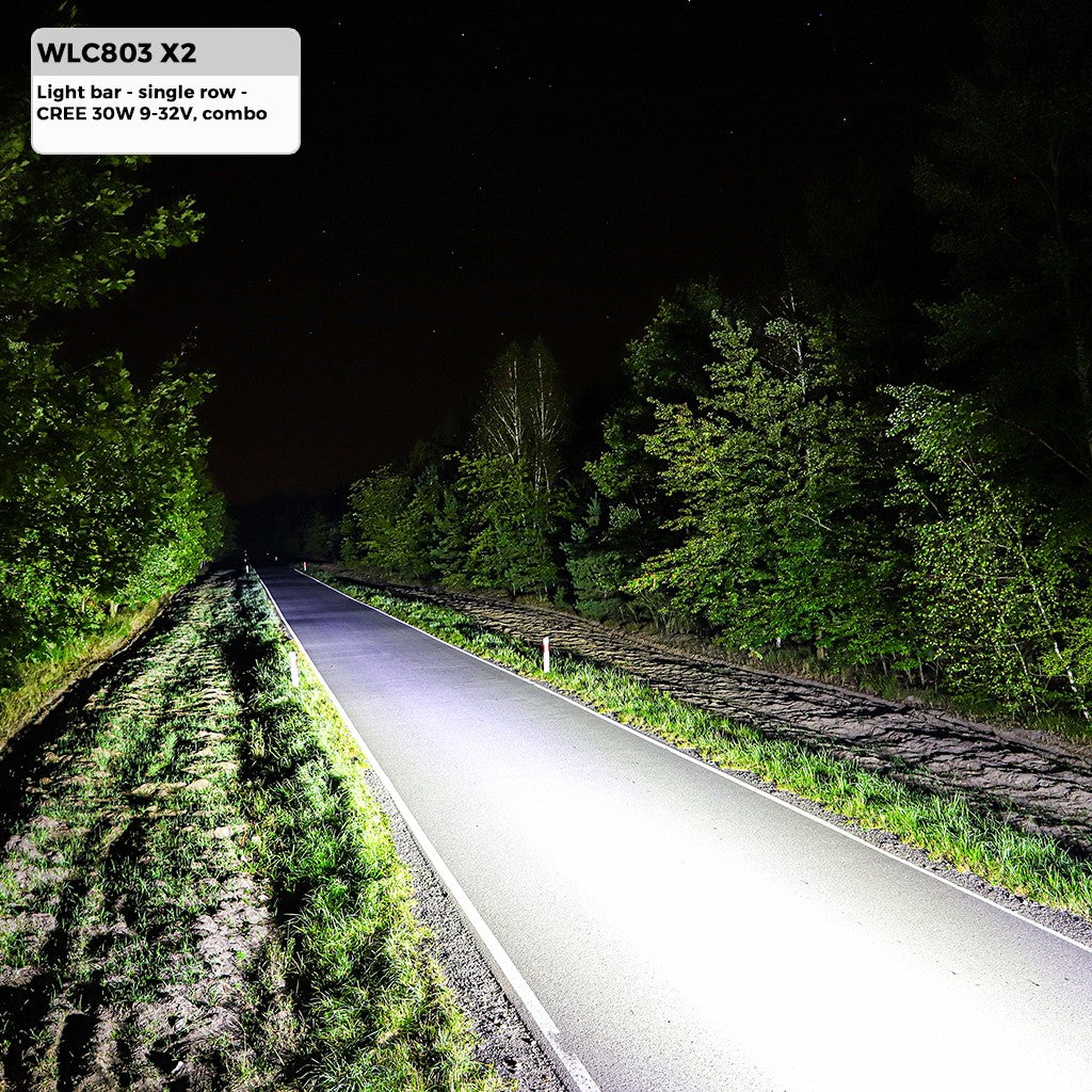 RAMPE LUMINEUSE LED CREE 30W 9-32V, COMBO 180x41x82mm