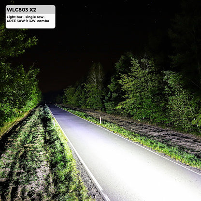 RAMPE LUMINEUSE LED CREE 30W 9-32V, COMBO 180x41x82mm
