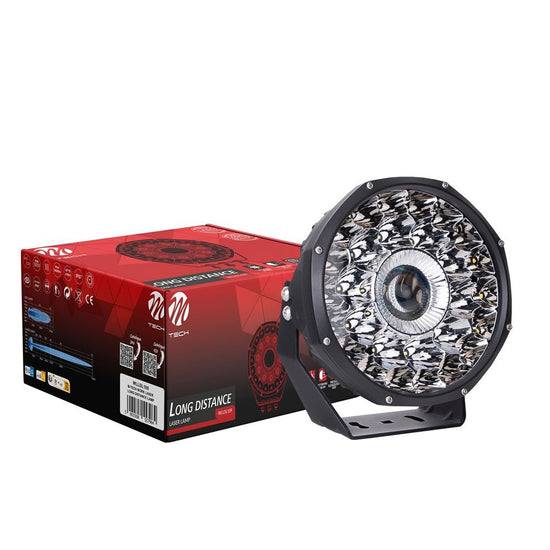 PROJECTEUR LASER LONGUE DISTANCE (UNITE) 28XHP LED + 1X30W LED LASER BLANC 12-24v