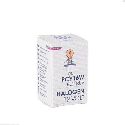AMPOULE HALOGENE PCY16W 12V 16W PU20D/2 (BOITE) X 1 MTECH