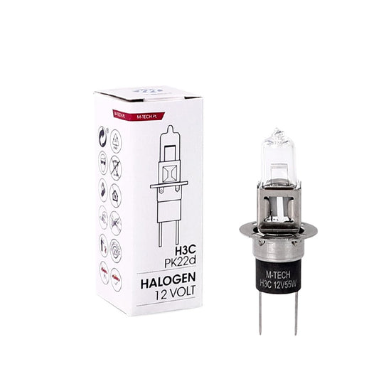 AMPOULE HALOGENE H3C 12V55W PK22D (BOITE) MTECH