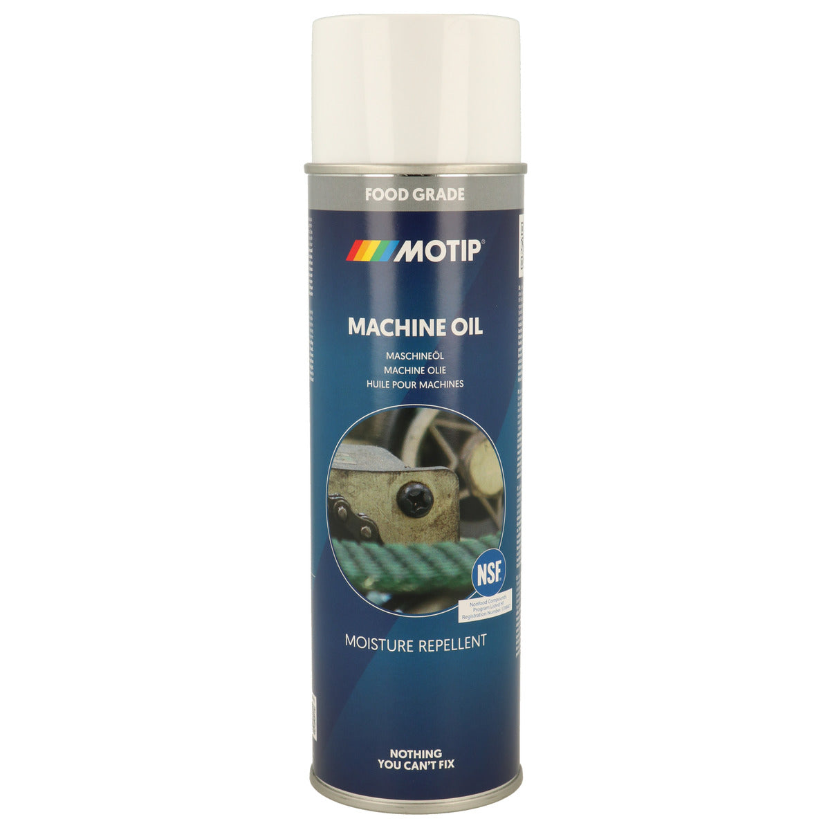 LUBRIFIANT MULTIUSAGES ALIMENTAIRE CERTIFIE NSF-H1 AEROSOL 500ML MOTIP