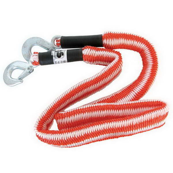 CABLE DE REMORQUAGE AVEC CROCHETS DE SECURITE STRETCH 1,5M A 4M 2800KG MAX CARPOINT