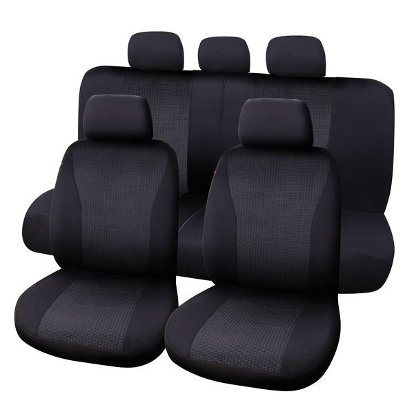 JEU DE HOUSSES VIENNA 9 PCS NOIR/GRIS