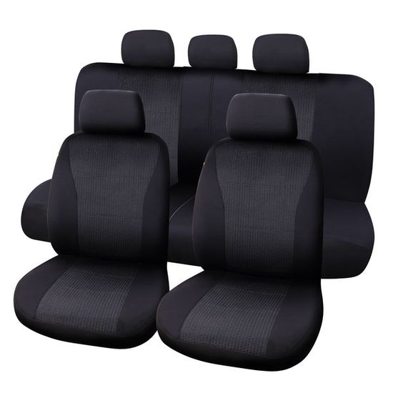 JEU DE HOUSSES VIENNA 9 PCS NOIR/GRIS