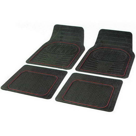 JEU DE 4 TAPIS DE SOL 100% CAOUTCHOUC CONTOUR