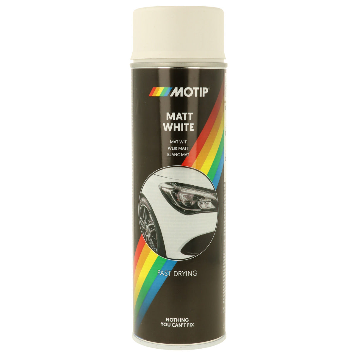PEINTURE BLANCHE MAT AEROSOL 500ML MOTIP