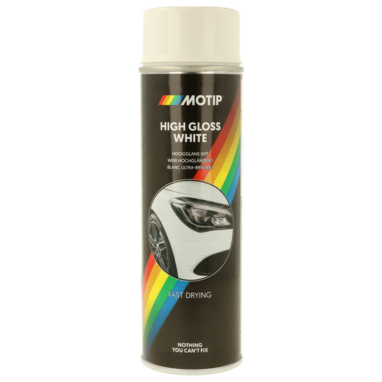 PEINTURE BLANCHE BRILLANTE AEROSOL 500ML MOTIP