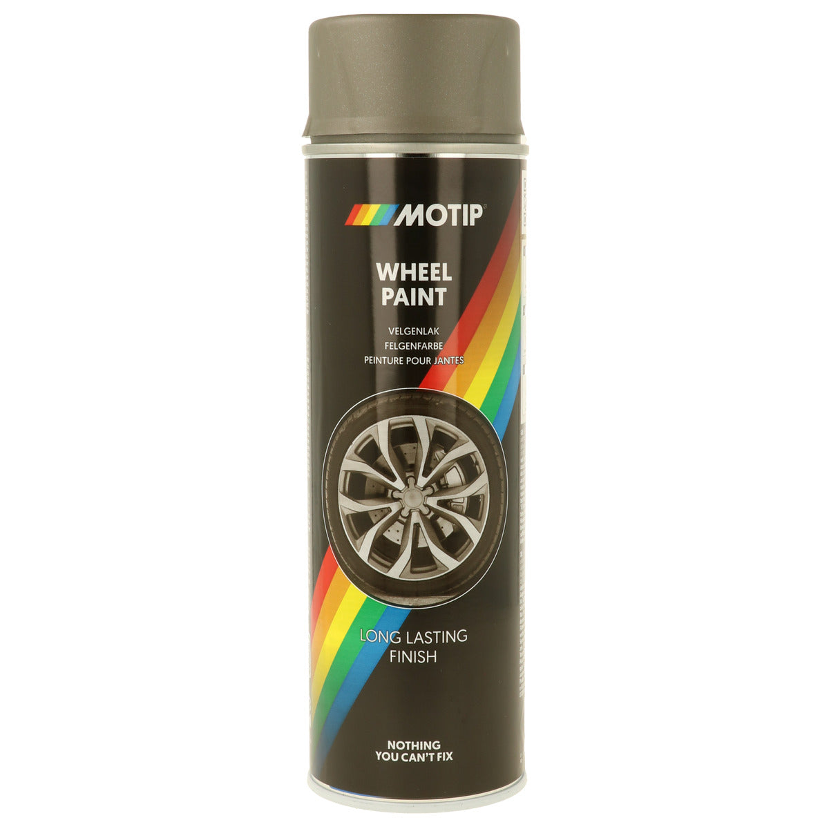 PEINTURE POUR JANTES ACIER BRILLANT AEROSOL 500ML MOTIP